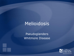 Melioidosis Presentation - The Center for Food Security and Public
