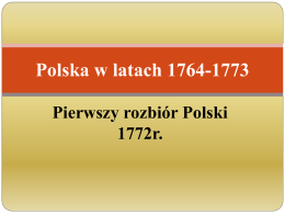 Polska w latach 1764-1773