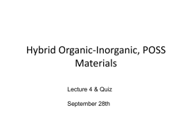 Hybrid Organic-Inorganic Materials