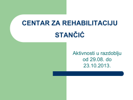 Centar za rehabilitaciju Stančić