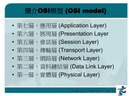 簡介OSI模型