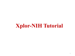 Xplor-NIH Tutorial