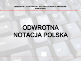 Odwrotna Notacja Polska – prezentacja