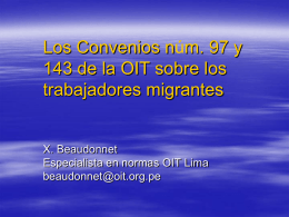 El Convenio núm. 97 sobre trabajadores migrantes