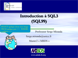 SQL3 - MBDS