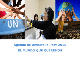 Agenda Post 2015 y América latina y el Caribe v 30 de mayo 2013