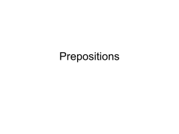 Prepositions