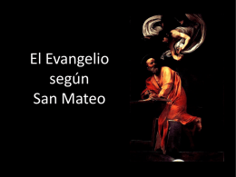 El evangelio según San Mateo