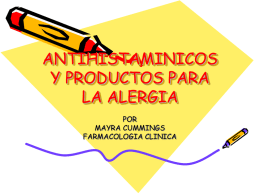 antihistaminicos y productos para la alergia