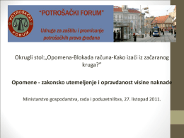 Potrošački forum-Osijek - Ministarstvo gospodarstva