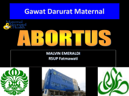 Abortus (dr.Malvin Emeraldi,SpOG)
