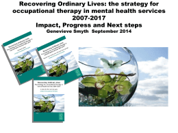 recovering ordinary lives - College of Occupational Therapists