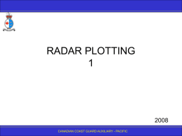 Radar Plotting - Crossing - Canadian Coast Guard Auxiliary
