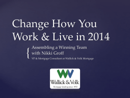 Change How You Work & Live in 2014