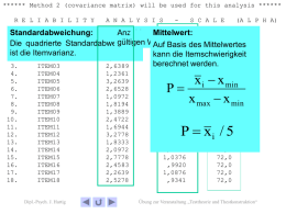 SPSS-Ausgabe