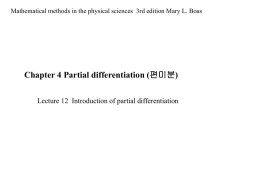 Chapter 4 Partial differentiation