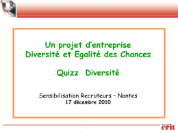 Quiz : Diversité et Discriminations - Andrh