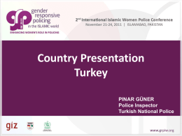 Country Presentation-Turkey