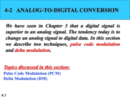Chapter 4. (Physical Layer) Digital Transmission (part 2)