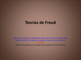 Teoria de Freud - Curso e Colégio Ideologia