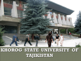 Khorog State University