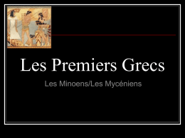 Les Premiers Grecs