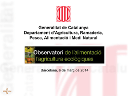 Generalitat de Catalunya Departament d`Agricultura