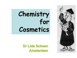 Chemistry for Cosmetics