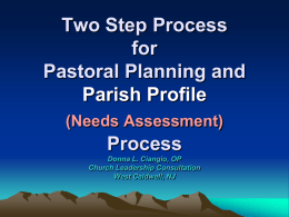 Two Step Process for Pastoral Planning and Needs Assessment