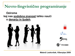 Nevrolingvistično programiranje (NLP)
