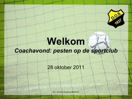 Pesten is geen sport