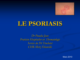 LE PSORIASIS