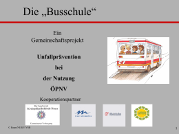 Die „Busschule“ - Verkehrserziehung und Mobilitaetsbildung NRW