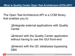 Export Test Cases from QC using OTA