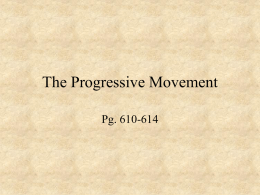 The Progressive Movement Power Point