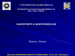 Prof_dr_ Simion Simon - Workshop_ppt - Universitatea Babes