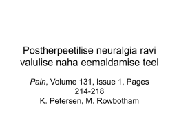 Postherpeetilise neuralgia ravi valulise naha eemaldamise