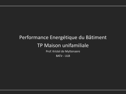 Performance Energ&eacute;tique du B&acirc;timent - TP 2
