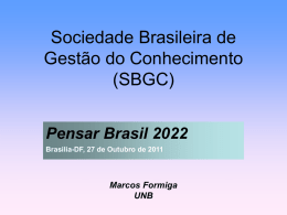Palestra: Pensar Brasil 2022 - Marcos Formiga