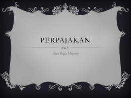 PERPAJAKAN - Bayu Bagas Hapsoro