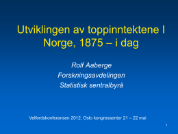 Rolf Aaberge - For Velferdsstaten