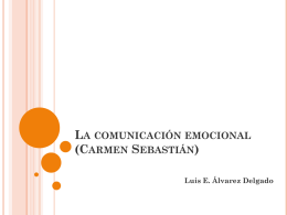 La comunicación emocional (Carmen Sebastián)