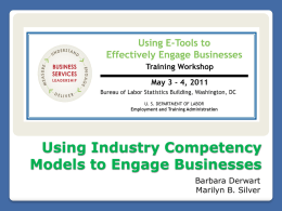 Competency Models - Workforce3one.org