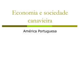 HISTORIA - PROF. FERNANDO - Economia e sociedade canavieira