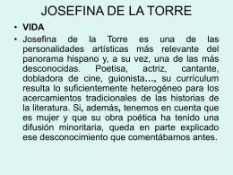JOSEFINA DE LA TORRE - IES La Vega de San Jose
