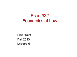 Lecture #6 &ndash; how should we deal with transaction costs?