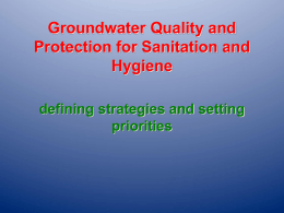 Groundwater Quality and Protection - AGW-Net