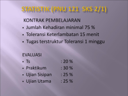 STATISTIK (PNU 121 SKS 2/1)