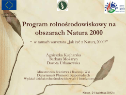 Program rolnośrodowiskowy na obszarach Natura 2000