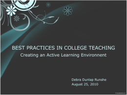 Active learning - Innovative Educators